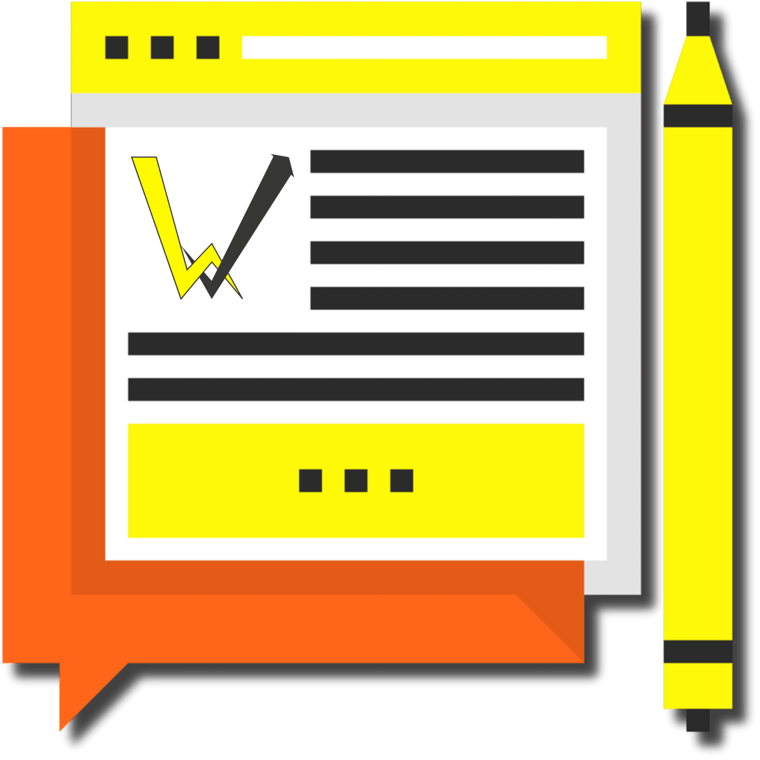 Illustration d’un blog dynamique avec mise à jour de contenu.